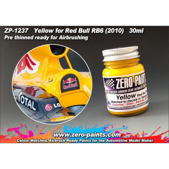 Yellow (Decal Matched) Red Bull Paint for Tamiya #20067 (30ml)