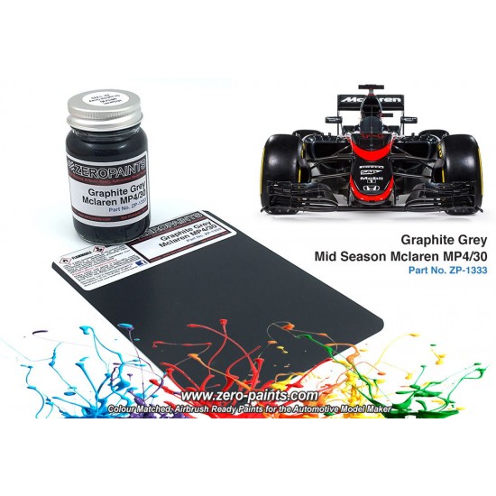 Mclaren MP4/30 Graphite Grey Mid Season Paint 60ml (Ebbro)