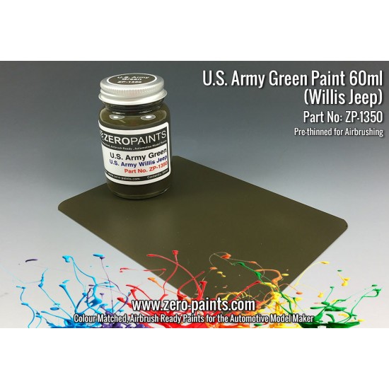 U.S. Army Willis Jeep Green Paint 60ml