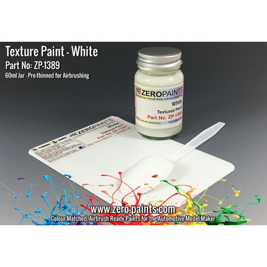White Textured Paint - 60ml (Engines, Interiors etc)