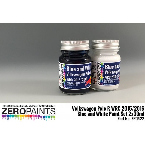 Volkswagen Polo R WRC 2015 - Blue and White Paint Set 2x30ml