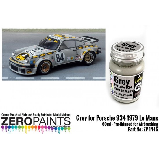 Grey Paint for Porsche 934 1979 #84 Le Mans (60ml)