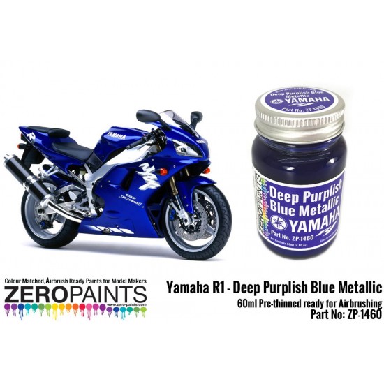 Yamaha R1-R6 Deep Purplish Blue Metallic Paint 60ml