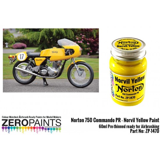 Norton 750 Commando PR - Norvil Yellow Paint 60ml