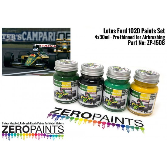Lotus Ford 102D Paint Set 4x30ml