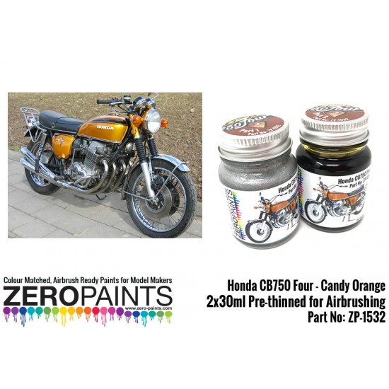 Honda CB750 Four - Candy Orange Paint Set 2x30ml