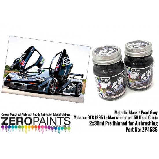 Mclaren GTR 1995 Le Man Winner Car 59 Ueno Clinic Paint Set 2x30ml