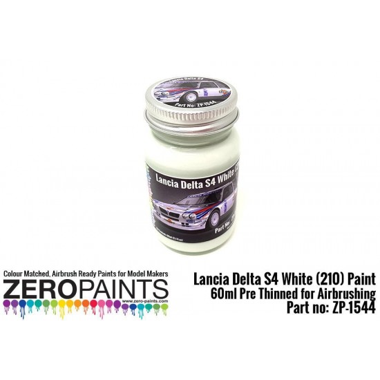 Lancia Delta S4 Rally 1986 Monte Carlo Rally White (210) Paint 60ml
