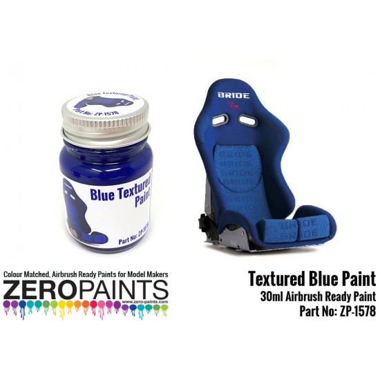 Blue Textured Paint for Engines, Interiors etc (30ml)