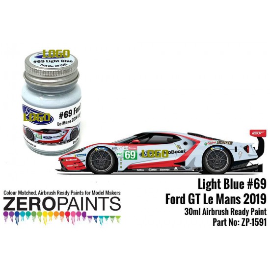 Light Blue Paint for #69 Ford GT Le Mans (30ml)
