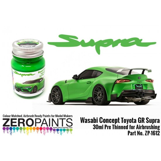 Toyota GR Supra Wasabi Concept Green Paint 30ml