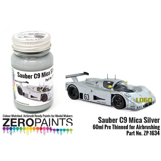 Silver Mica Paint 60ml for Sauber C9 Le Mans 1989