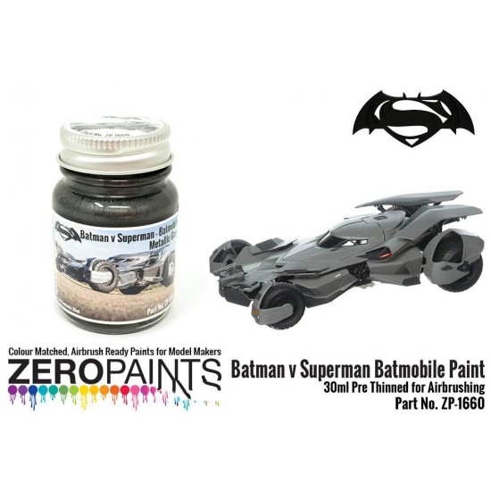 Batman v Superman Batmobile Metallic Grey Paint (30ml)