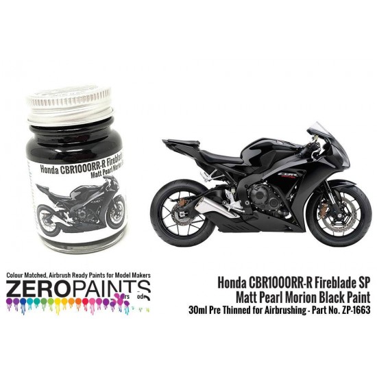 Honda CBR1000RR-R Fireblade SP Matt Pearl Morion Black Paint (30ml)