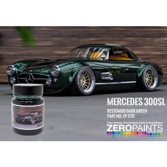 Mercedes 300SL Restomod Dark Green Paint (60ml) for MGSF Restomod Transkit UK24-015A
