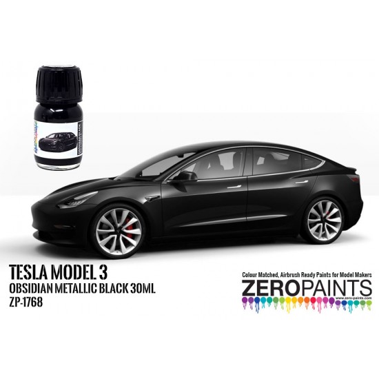 Tesla Paint - Model 3 Obsidian Metallic Black (30ml)