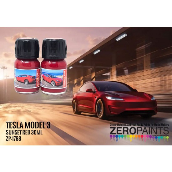 Tesla Paint - Model 3 Sunset Red (2x 30ml)