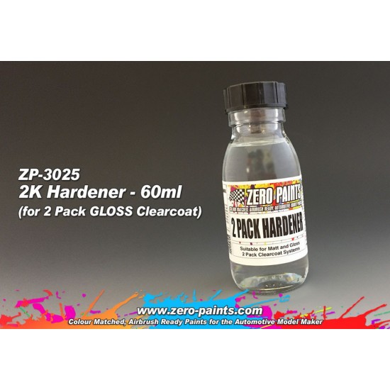 2 Pack (2K) Hardener 60ml for GLOSS Clearcoat Set #ZP-3006