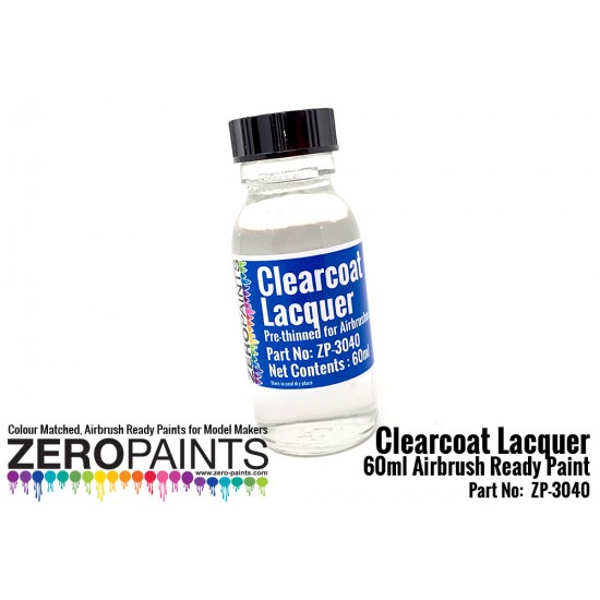 Clearcoat Lacquer - Pre-thinned Ready for Airbrushing (60ml)