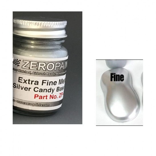 Extra Fine Metallic SILVER Groundcoat for Candy Paints 60ml