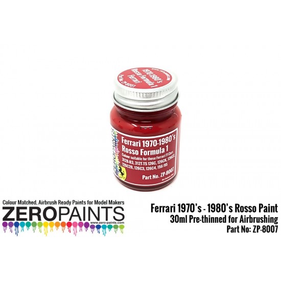 Ferrari Rosso Formula 1 1970's - 1980's (30ml)