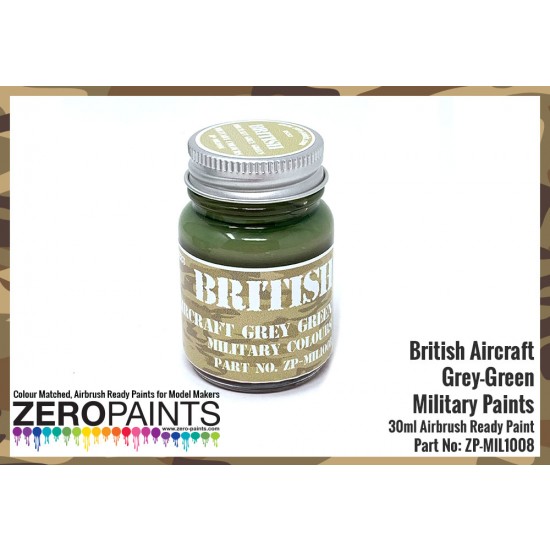 Zero Military Colour Paint - British Aircraft Grey-Green BS283 (30ml)