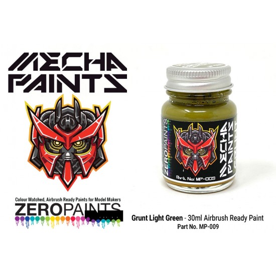 Mecha Paint - Grunt Light Green (30ml, pre-thinned ready for Airbrushing)