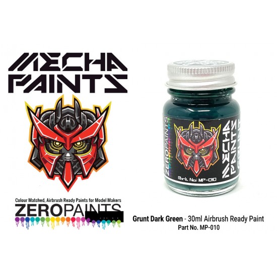 Mecha Paint - Grunt Dark Green (30ml, pre-thinned ready for Airbrushing)