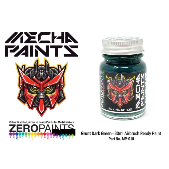 Mecha Paint - Grunt Dark Green (30ml, pre-thinned ready for Airbrushing)