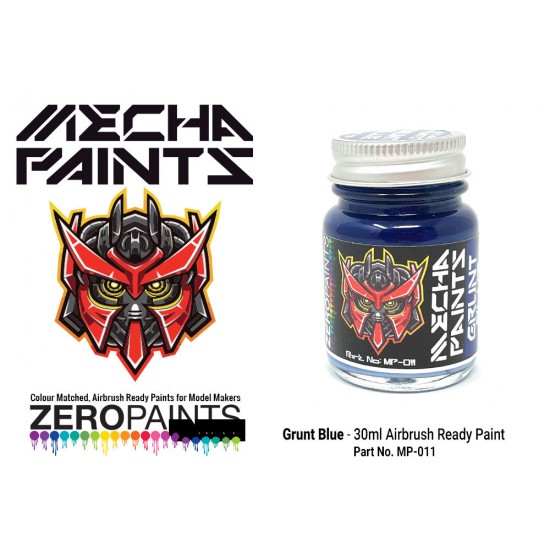 Mecha Paint - Grunt Blue (30ml, pre-thinned ready for Airbrushing)