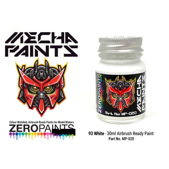 Mecha Paint - 93 White (30ml, pre-thinned ready for Airbrushing)