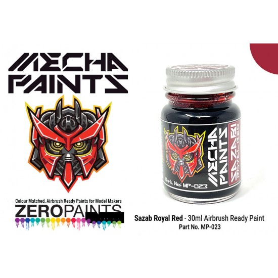 Mecha Paint - Sazabi Royal Red (30ml, pre-thinned ready for Airbrushing)