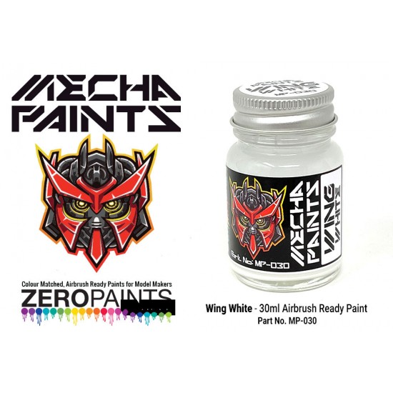 Mecha Paint - Wing White (30ml, pre-thinned ready for Airbrushing)
