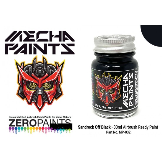 Mecha Paint - Sandrock Off Black (30ml, pre-thinned ready for Airbrushing)