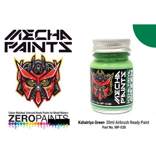 Mecha Paint - Kshatriya Green (30ml, pre-thinned ready for Airbrushing)