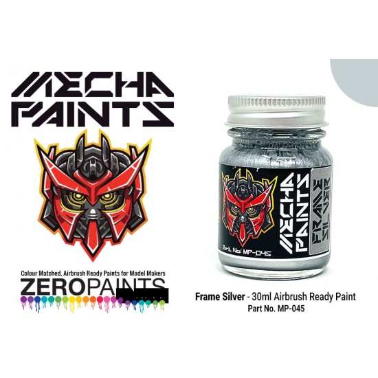 Mecha Paint - Frame Silver (30ml, pre-thinned ready for Airbrushing)
