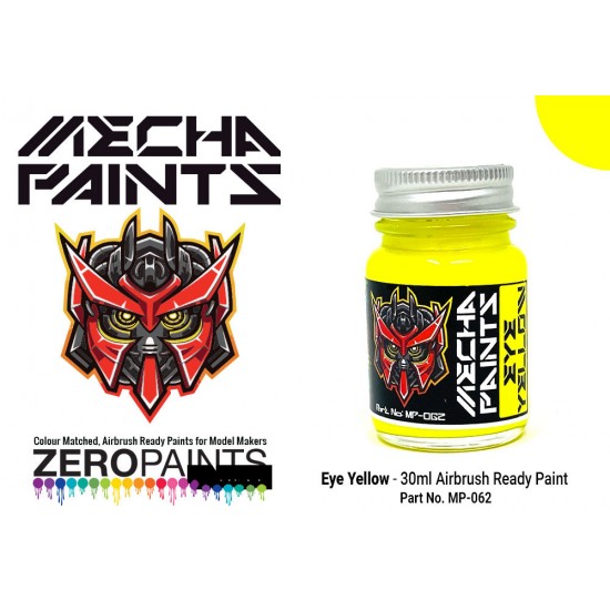 Mecha Paint - Eye Yellow (30ml, pre-thinned ready for Airbrushing)