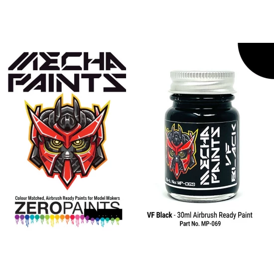 Mecha Paint - VF Black (30ml, pre-thinned ready for Airbrushing)