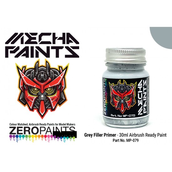 Mecha Paint - Grey Primer (30ml, pre-thinned ready for Airbrushing)