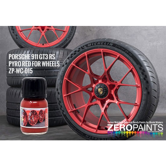 Porsche 911 GT3 RS Wheel Colour - Pyro Red (30ml)