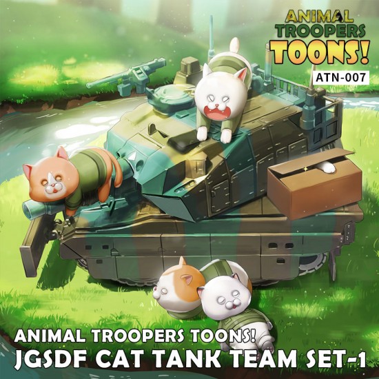 Animal Troopers TOONS! - JGSDF Cat Tank Team Set Vol.1