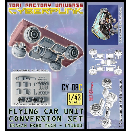 1/43 Tori Factory Cyberpunk - Flying Car Conversion Unit Vladimir Motors FT160