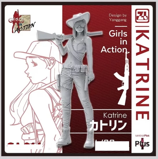 1/35 Girls in Action Series - Katrine (resin figure)