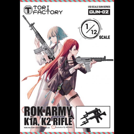 1/12 Korean Army K1A & K2 Rifle