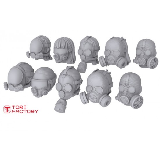 1/24 Head Series "Masked Head-2" (10 Heads)