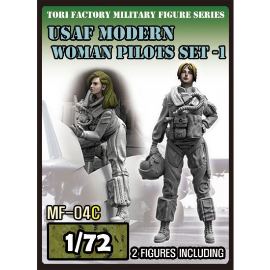 1/72 Modern USAF Woman Pilot Set (2 Figures)