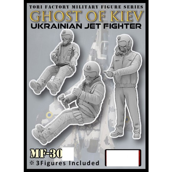 1/32 Ghost of KIEV - Ukrainian Jet Fighter (3 figures)