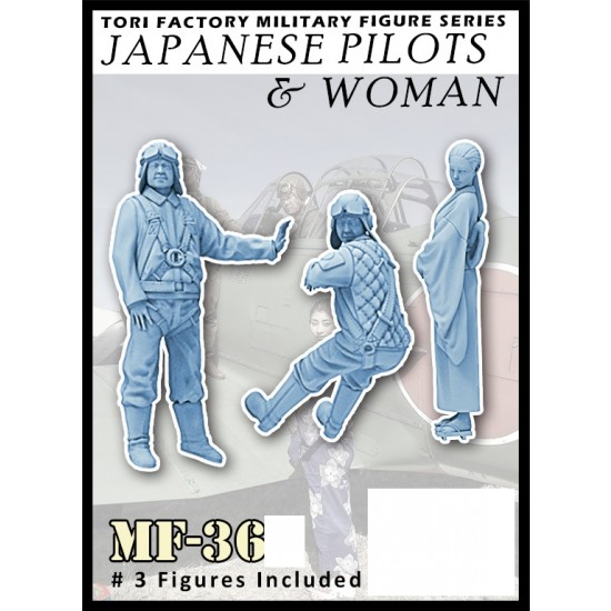 Verlinden 1/48 WWII US Navy Pilots – 3 Multi-Pose Resin Figures #1298