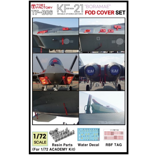 1/72 Republic of Korea AF KAI KF-21 Boramae FOD Cover Set for Academy kits