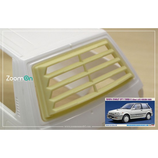 1/24 Toyota Starlet Ep71 Rear Window Louver for Hasegawa kit